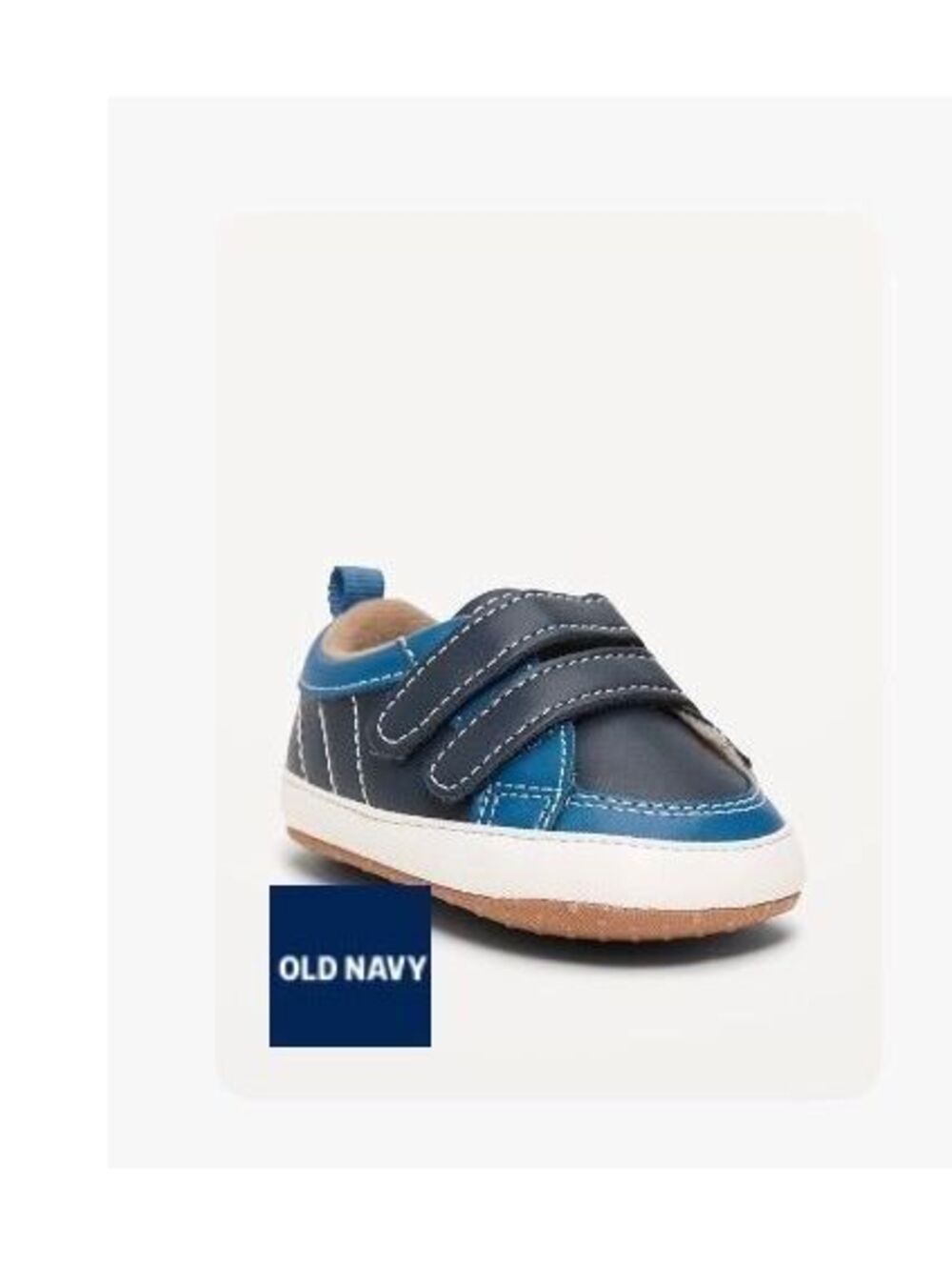 Double Secure-Strap Faux- Leather Sneakers for Baby